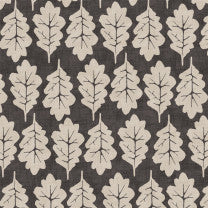 Oak Leaf Ebony Fabric by the Metre